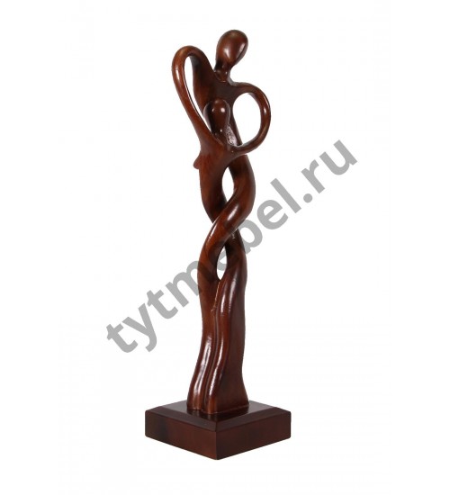 HD-01/50 Фигурка "Вальс" (массив красного дерева), 15,5х13х50 см цвет: salak brown (темный орех)